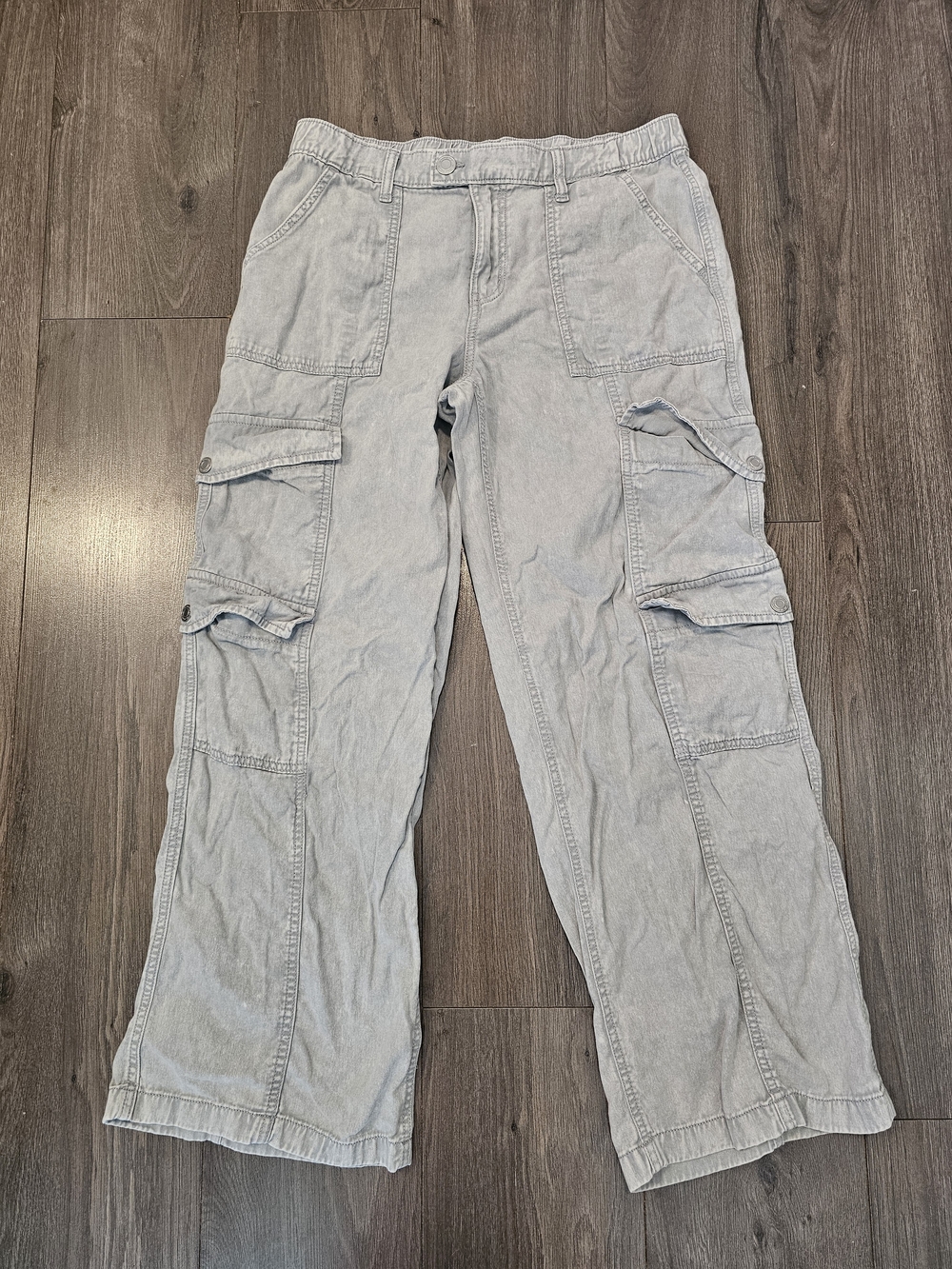 S0SO Light Gray Women's Cargo Pants - Utility Pocket Design
